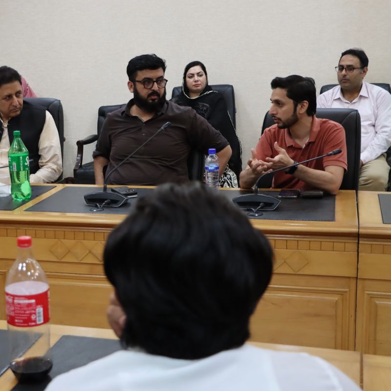 Waqas Haider sharing expert opinion at the Punjab Sports Board and PITB advisory meeting