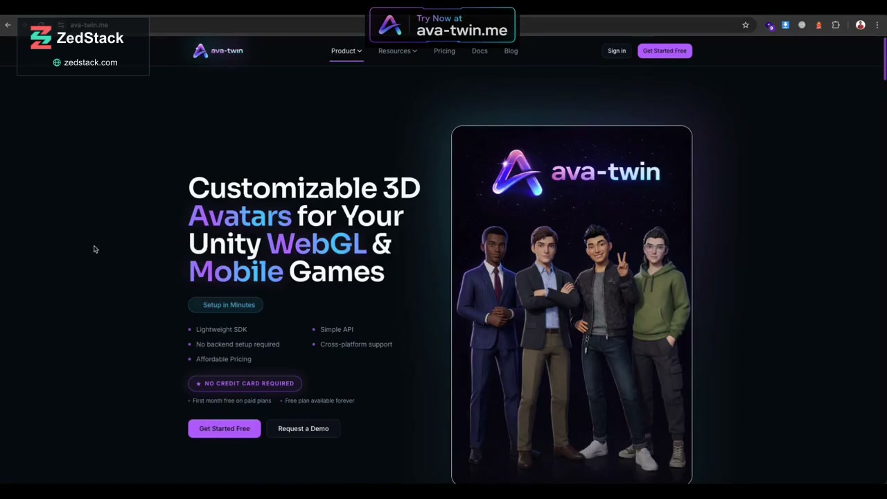 Ava-Twin real-time 3D avatar system