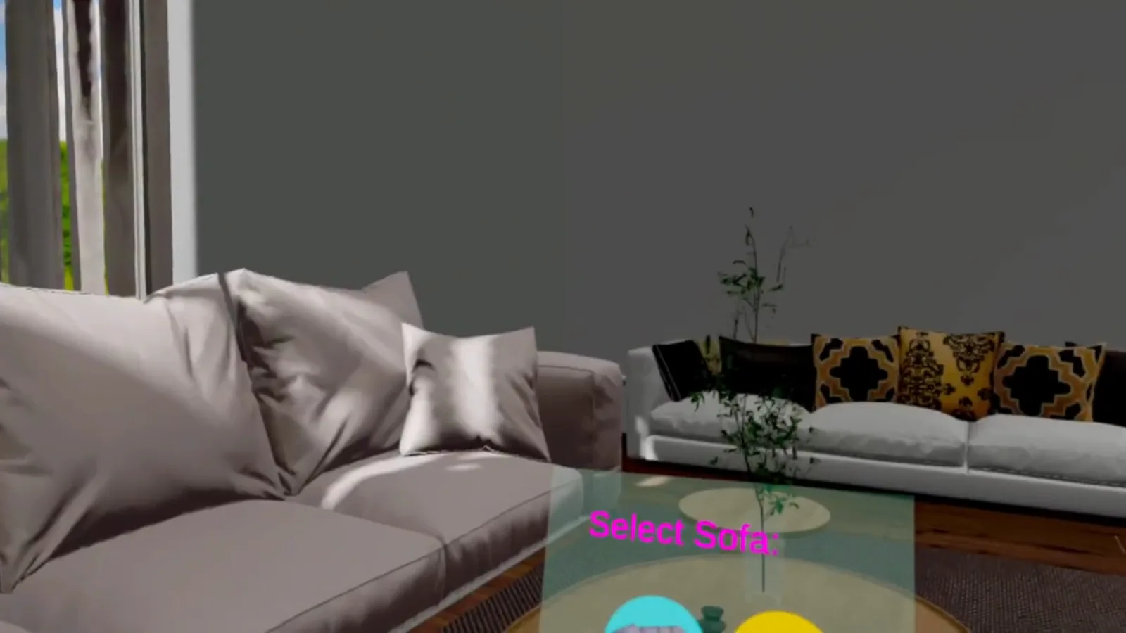 Interactive interior design visualization