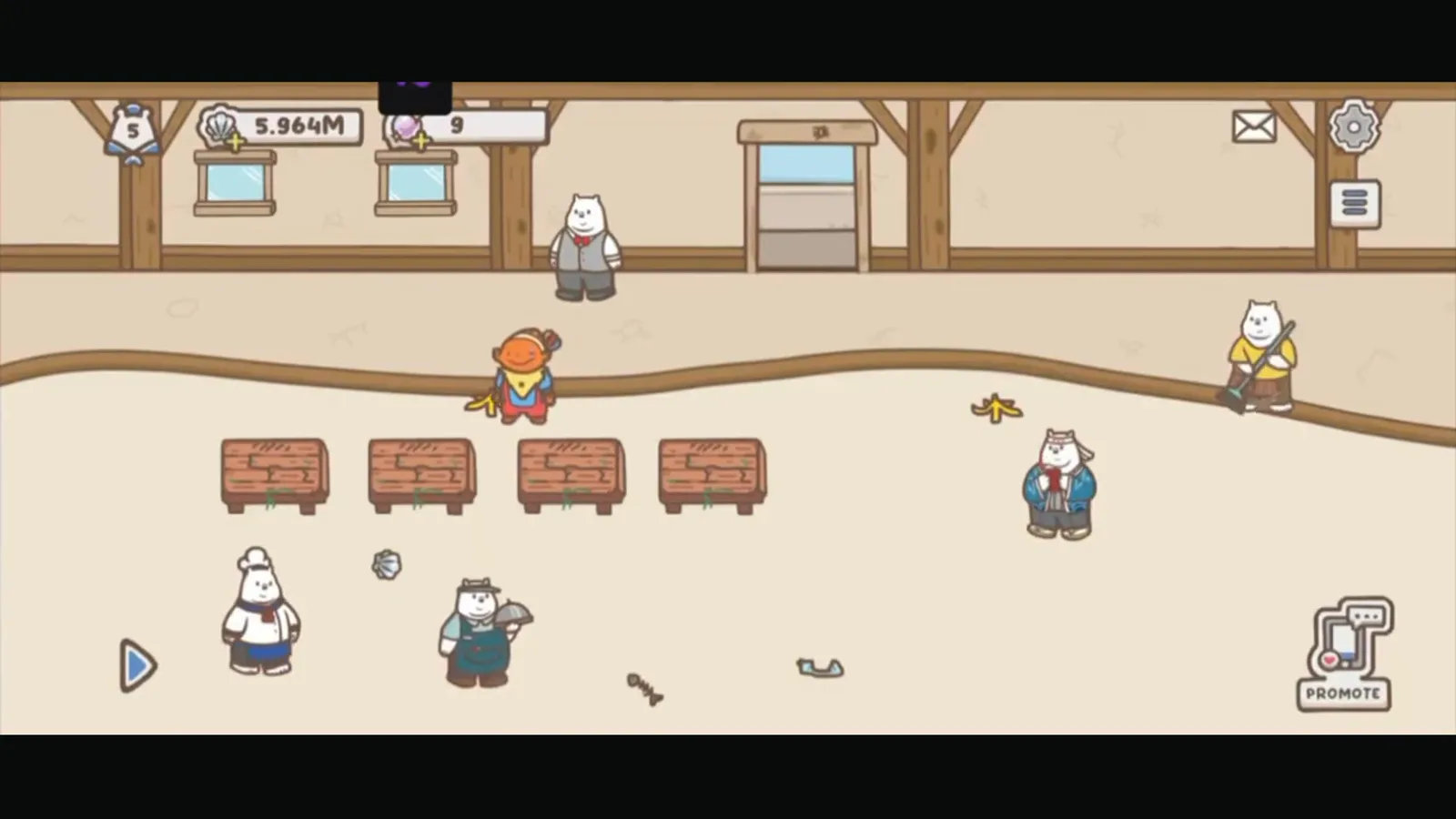 Interactive restaurant experience game